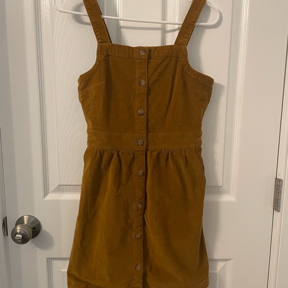 Crewcuts Brown Button-Front Casual Dress